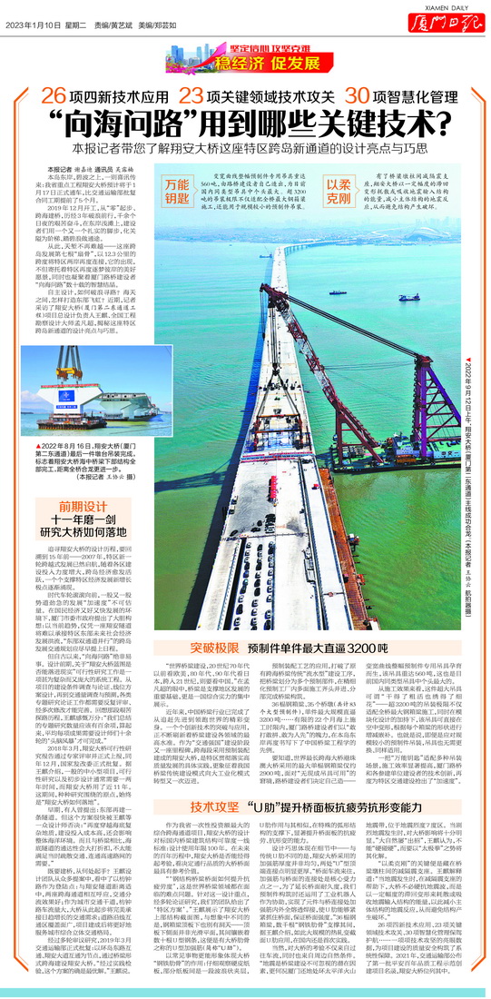 0110【工程公司】廈門日?qǐng)?bào)：“向海問(wèn)路”用到哪些關(guān)鍵技術(shù)？——翔安大橋這座特區(qū)跨島新通道的設(shè)計(jì)亮點(diǎn)與巧思_調(diào)整大小.jpg
